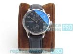 Swiss Grade Replica IWC Portuguese V2 Black Chronograph Dial Watch